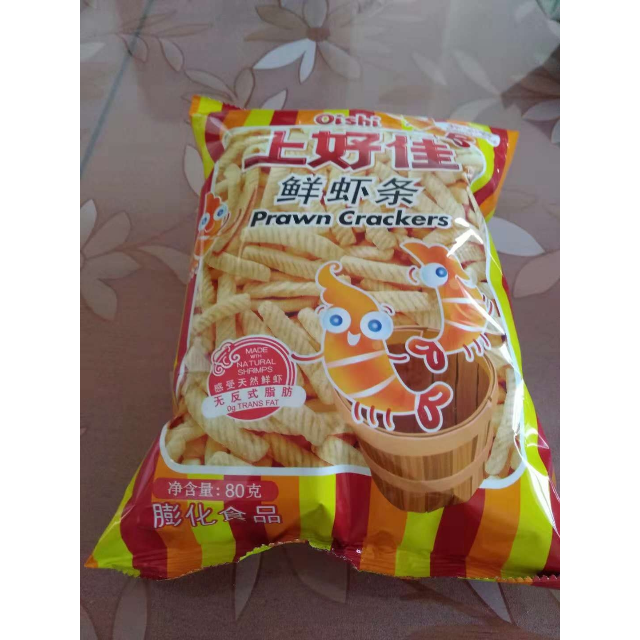 上好佳鲜虾条膨化食品80g