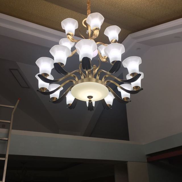 凯特皇菲 欧式客厅豪华吊灯北欧现代简约大气餐厅卧室饭厅美式复式楼