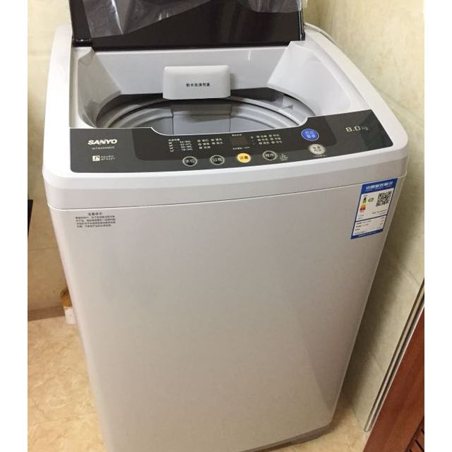 三洋帝度(sanyo) wt8455m0s 8公斤 下排水 全自動波輪洗衣機(亮灰色)