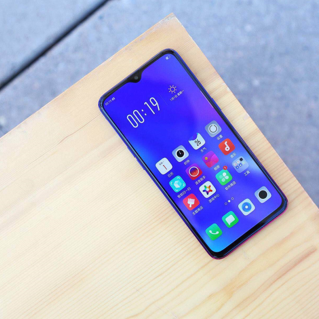 oppok1千元屏幕指纹手机梵星蓝拍照智能光感屏幕指纹全网通4g双卡双待