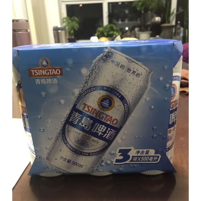青岛啤酒淡爽3连包