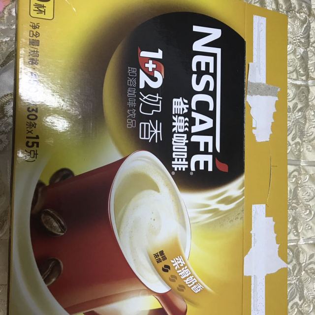 【買2送杯勺】nestle雀巢咖啡1 2奶香450g(30條x15g)條裝 速溶咖啡粉