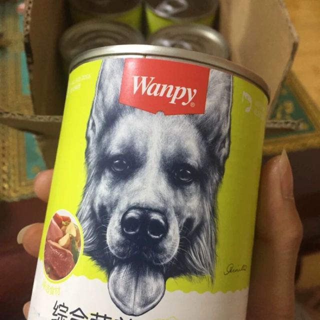 wanpy顽皮狗罐头375g牛肉蔬菜肉泥狗罐头拌饭狗湿粮挑嘴粮