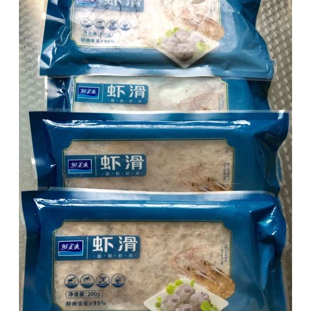 鲜美来虾滑200g海鲜北海虾仁肉类馅料火锅丸子火锅食材海鲜水产袋装