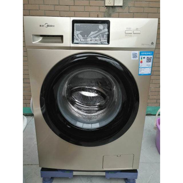 美的(midea)mg100v31dg5 10公斤全自動變頻滾筒洗脫一體洗衣機 bldc