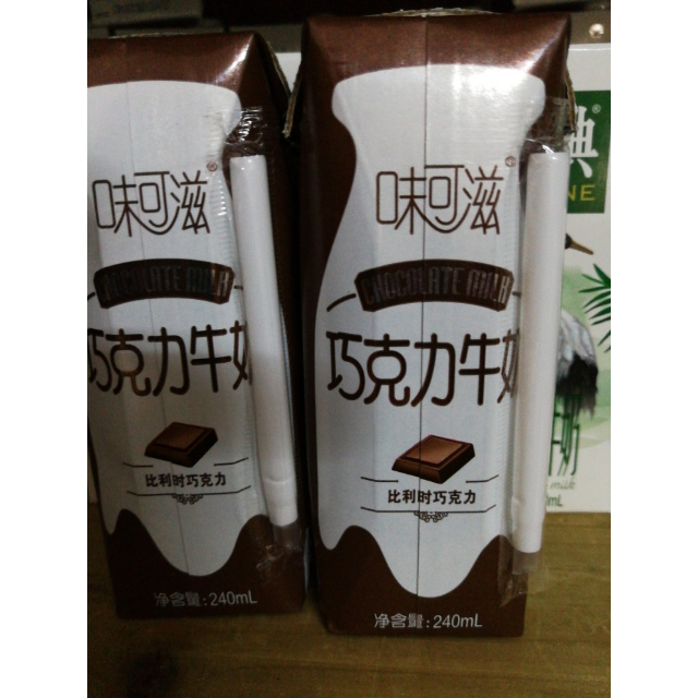伊利味可滋牛奶巧克力口味240ml12