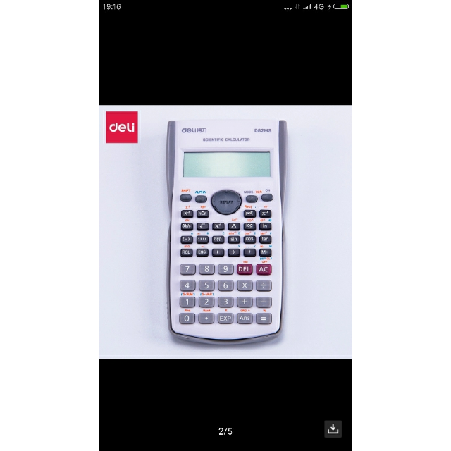 得力(deli)d82ms函数计算器学生多功能计算机240种函数计算算法中学生