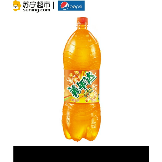 百事可乐美年达橙味汽水2l6瓶箱装碳酸饮料