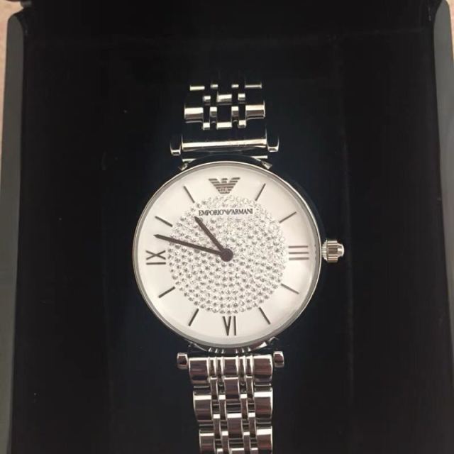 阿玛尼emporioarmaniar1925石英表女士钢带表带商务时尚女士腕表防水