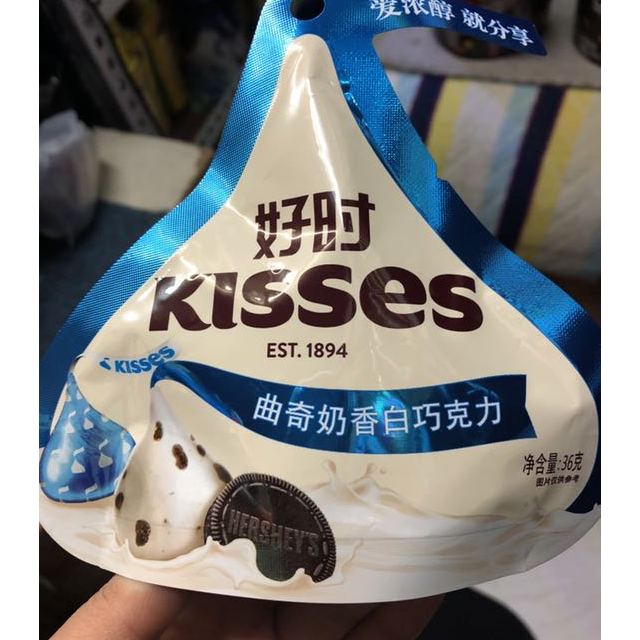 冷链配送好时曲奇奶香白巧克力36g