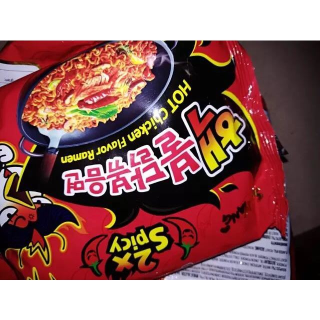 【无辣不欢必吃款】三养(samyang)双倍核弹辣火鸡面 5连包 700g/袋 干