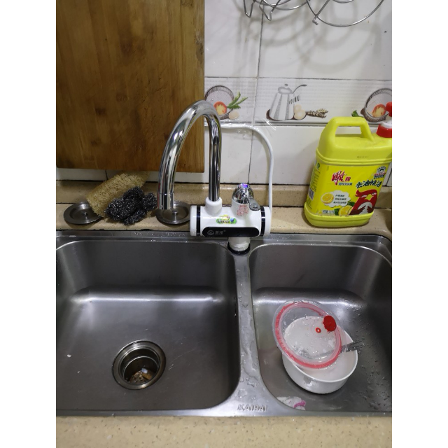 湘湘xx16a即热式电热水龙头厨房家用快速加热电热水器小厨宝不锈钢