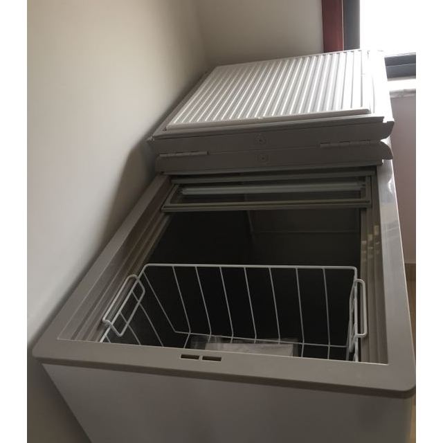 海尔(haier)bc/bd-221sea 221升冷柜 蝴蝶门冷藏冷冻变温卧式冰柜 侧