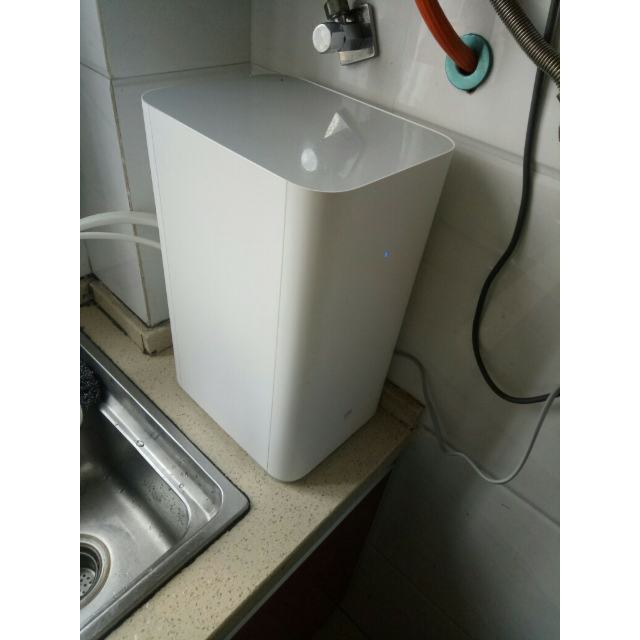 小米mi净水器家用直饮厨上增强版净水机400加仑大流量无罐反渗透台上
