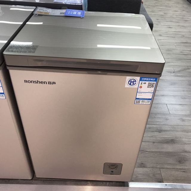 容声ronshenbdbc100mga100彩晶面板顶开门冰柜节能小型冷柜单温一级