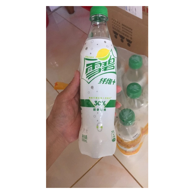 雪碧sprite雪碧纖維檸檬味零卡零糖汽水飲料當季新品網紅版500ml12瓶