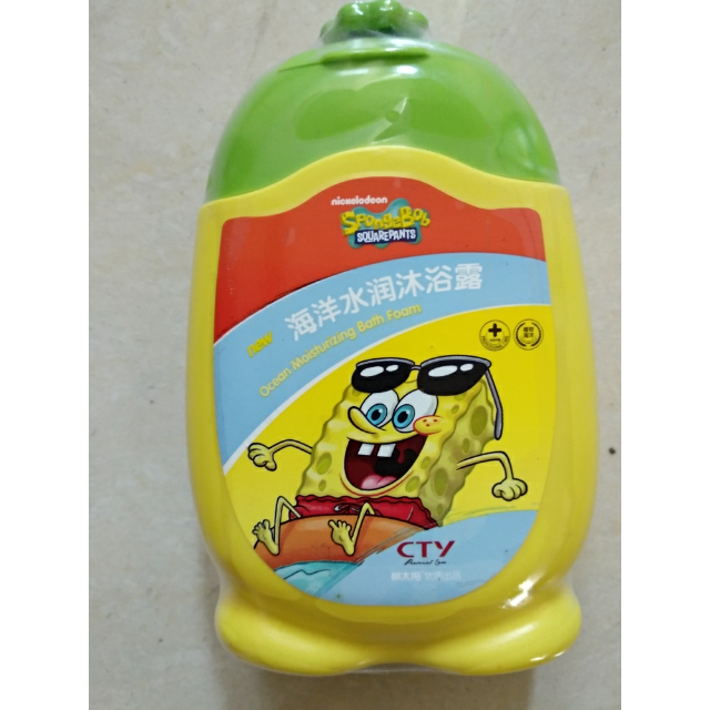 spongebob(海绵宝宝)海洋水润沐浴露200g 海藻精华婴儿配方沐浴露