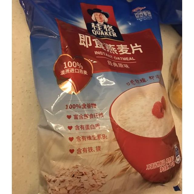 > 桂格(qukaer) 即食燕麦片 1000克超值袋装 新旧包装交替发货商品