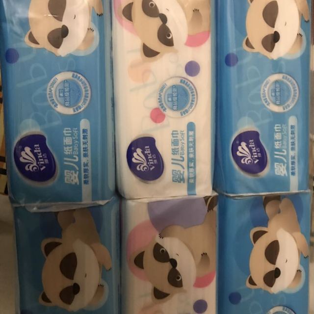 维达(vinda) 抽纸 绵柔婴儿三层100*24包纸巾 小规格(短幅) 儿童宝宝