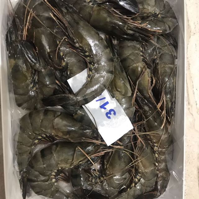 > 壹家壹站 马来西亚活冻黑虎虾 盒装 400g 13-14只 海鲜水产 冷冻虾