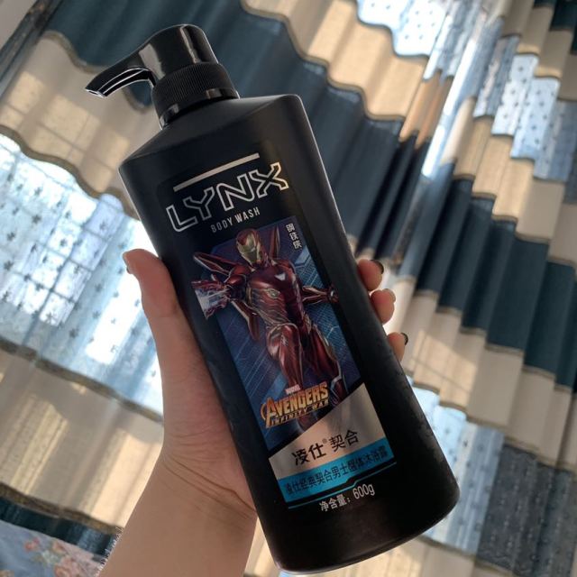 凌仕(lynx)经典契合男士醒体沐浴露 漫威限量版蜘蛛侠600g 钢铁侠600g