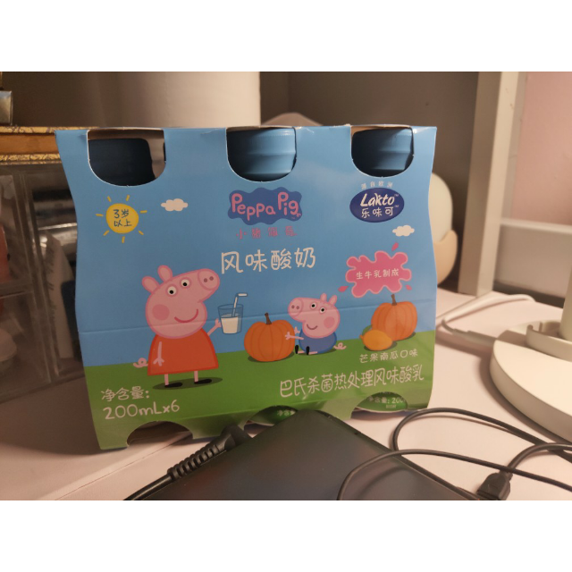 lakto乐味可 风味酸奶 芒果南瓜口味小猪佩奇风味酸奶酸牛奶常温 儿童