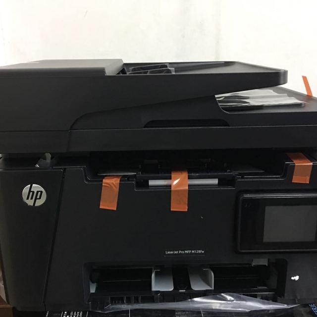 惠普laserjetpromfpm128fw黑白激光一体机学生打印作业打印