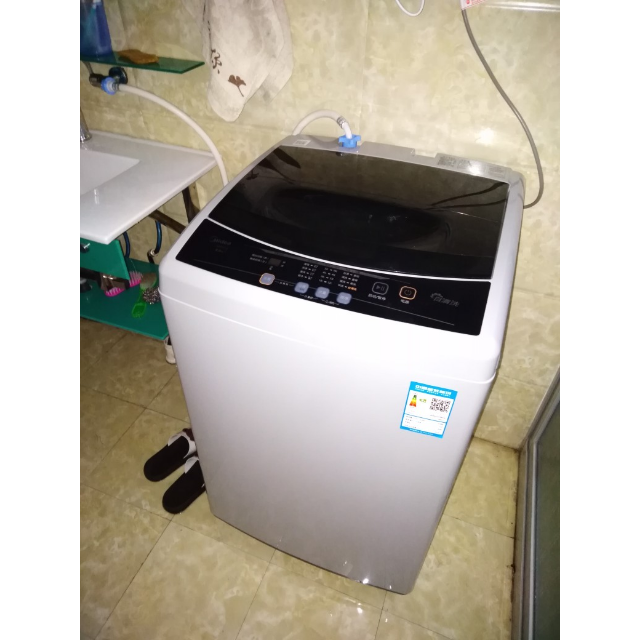 美的mideamb80v318公斤全自动波轮洗脱一体洗衣机家用智利灰免清洗十