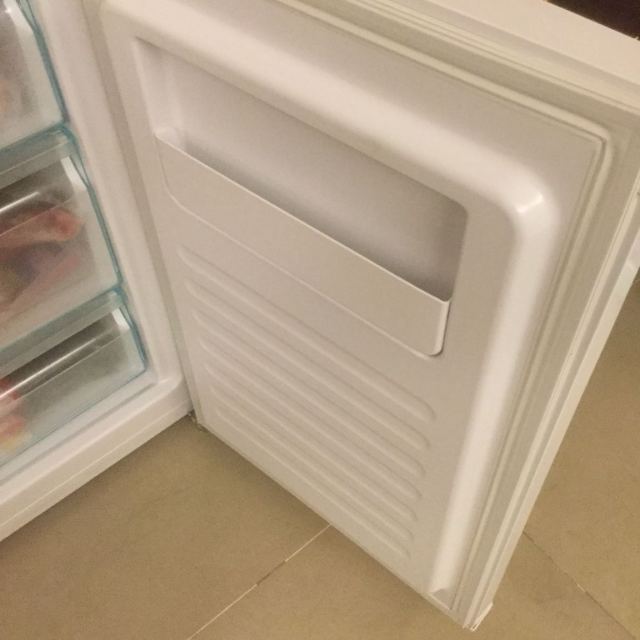 海尔(haier) bd-82dmw 立式冷柜 立式侧开门冰柜家用小型冷冻柜 迷你