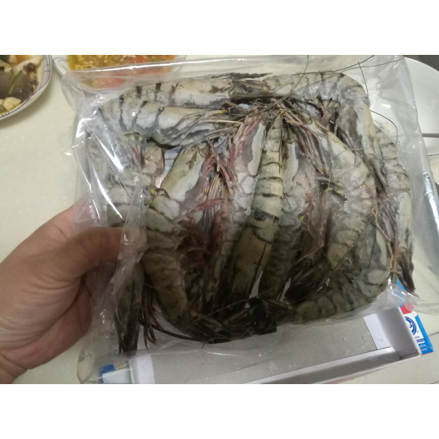 > 壹家壹站 马来西亚活冻黑虎虾 盒装 400g 13-14只 海鲜水产 冷冻虾