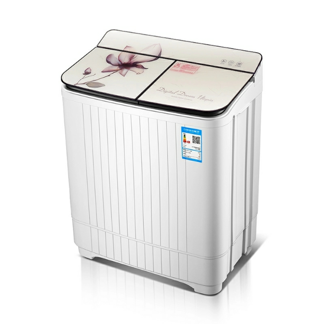 韩国现代hyundai60kg双缸桶家用半自动洗衣机波轮小型迷你婴儿童超长
