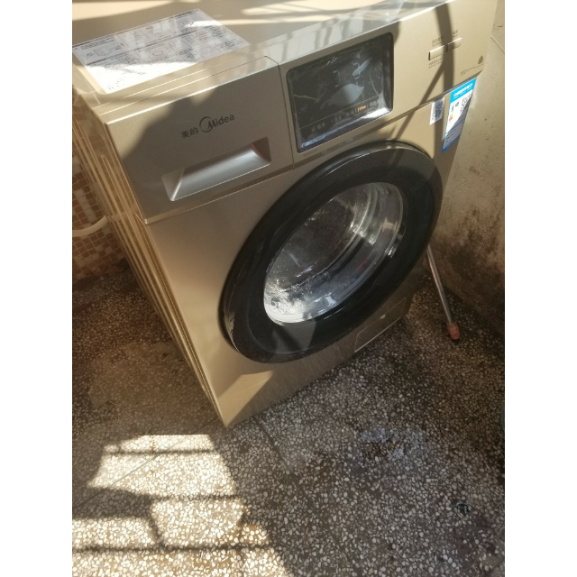 美的(midea)mg100v31dg5 10公斤全自动变频滚筒洗脱一体洗衣机 bldc