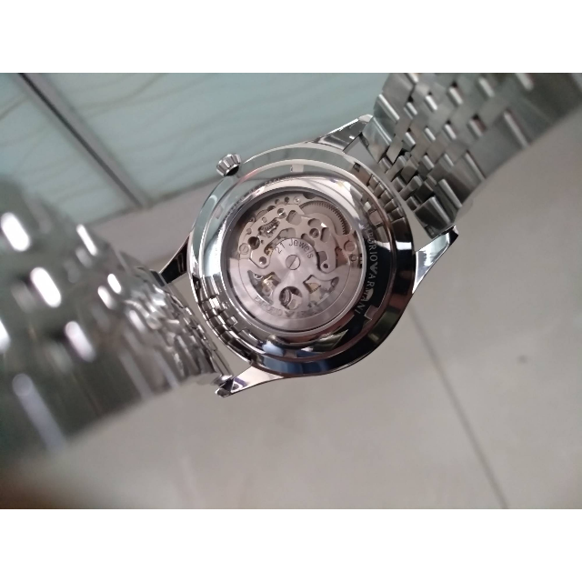 阿玛尼(emporio armani)ar1945手表男士表全自动机械镂空时尚商务男表