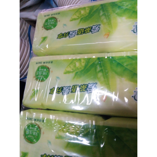 心相印茶语三层压花软抽纸152抽3包