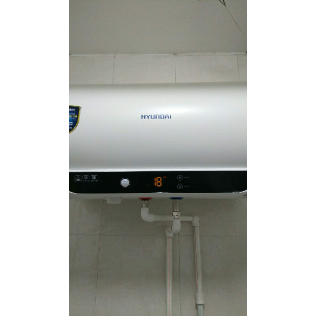 韩国现代hyundaihpd50a19速热50升储水式电热水器多重防电设计双管速