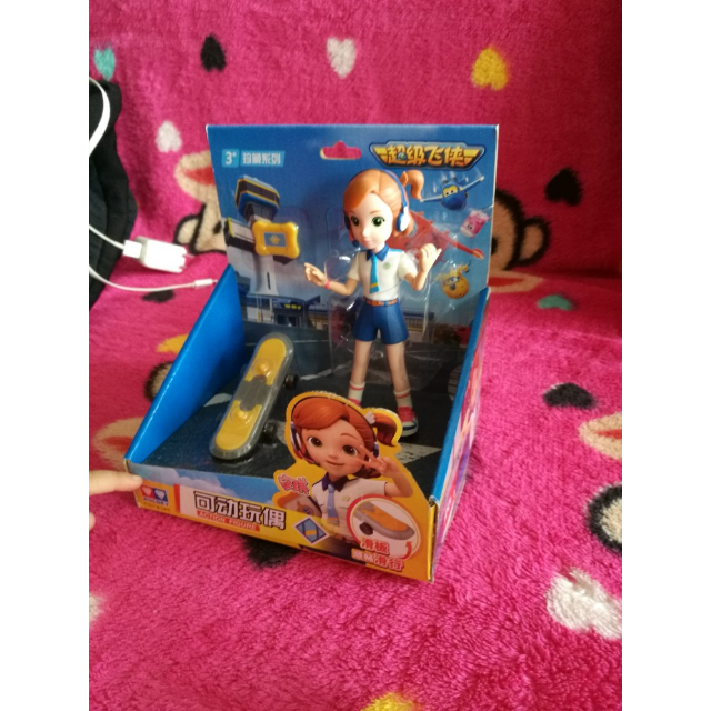 奥迪双钻auldey超级飞侠搪胶珍藏系列可动玩偶安琪722101