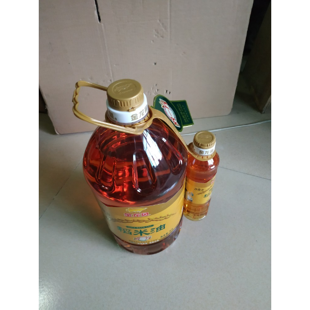金龙鱼 谷维素稻米油5l 桶装食用油食用油味道好,颜色金黄金黄-苏宁