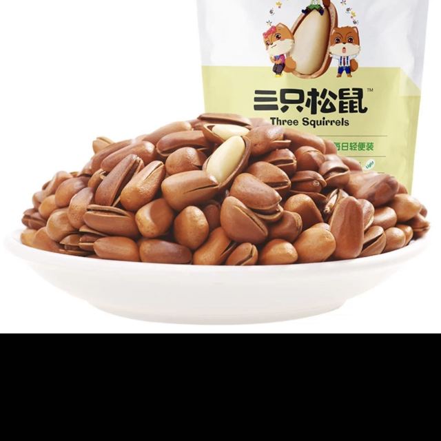 满199减120三只松鼠炭烧腰果90g零食坚果炒货特产腰果仁