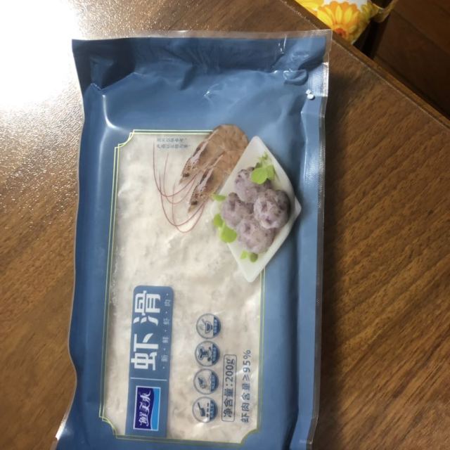 鲜美来虾滑200g海鲜北海虾仁肉类馅料火锅丸子火锅食材海鲜水产袋装
