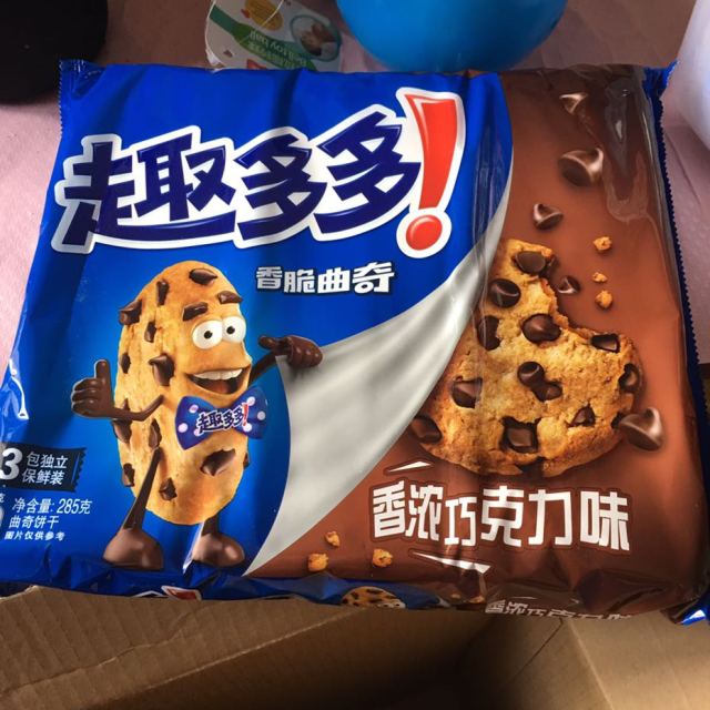 趣多多香脆曲奇饼干香浓巧克力味285g