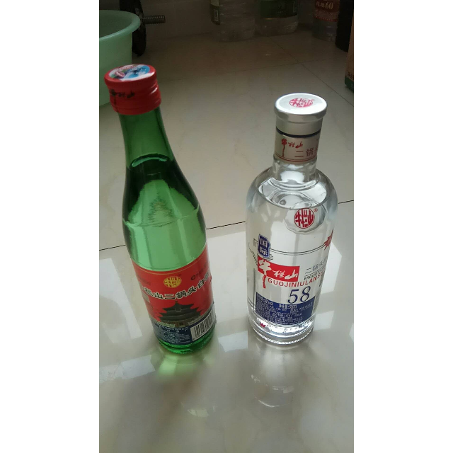 牛栏山二锅头国际牛栏山清香型白酒光瓶酒58度500ml单瓶圆玻