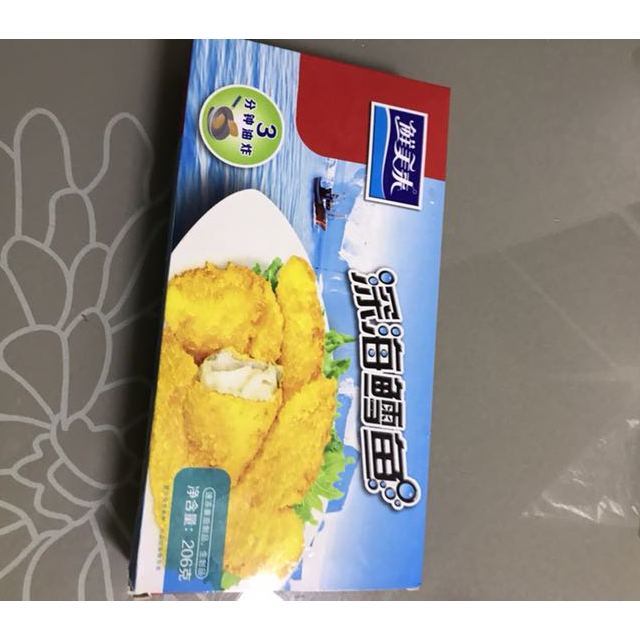鲜美来深海鳕鱼206g盒装3分钟油炸即食海鲜水产