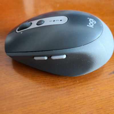 罗技m585无线鼠标办公笔记本电脑商务鼠标家用双模连接flow技术(石墨