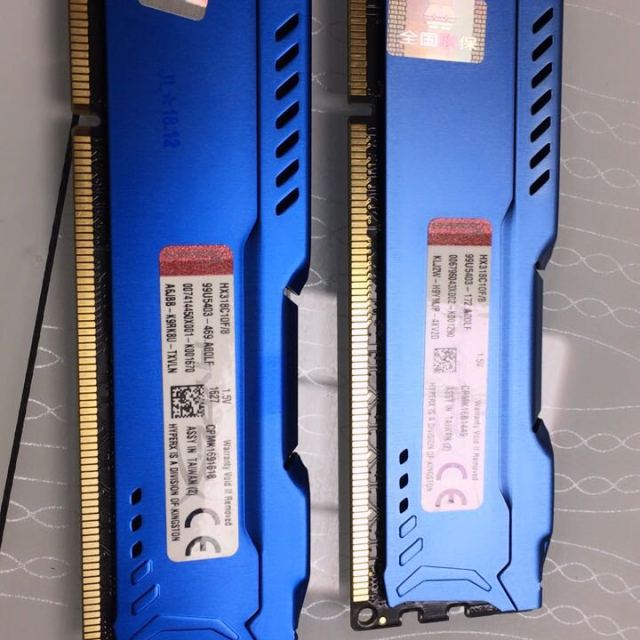 金士顿kingston骇客神条fury系列ddr318668gb台式机内存条hx318c10f8