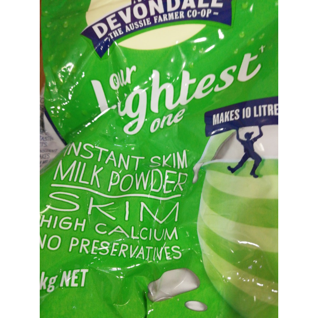 德运devondale高钙脱脂成人奶粉1000g儿童学生中老年人孕妇冲饮奶粉德