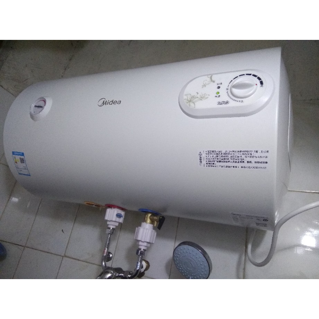 美的midea家用热水器f5015a350l电热水器2000w速热安全防电闸简约机械
