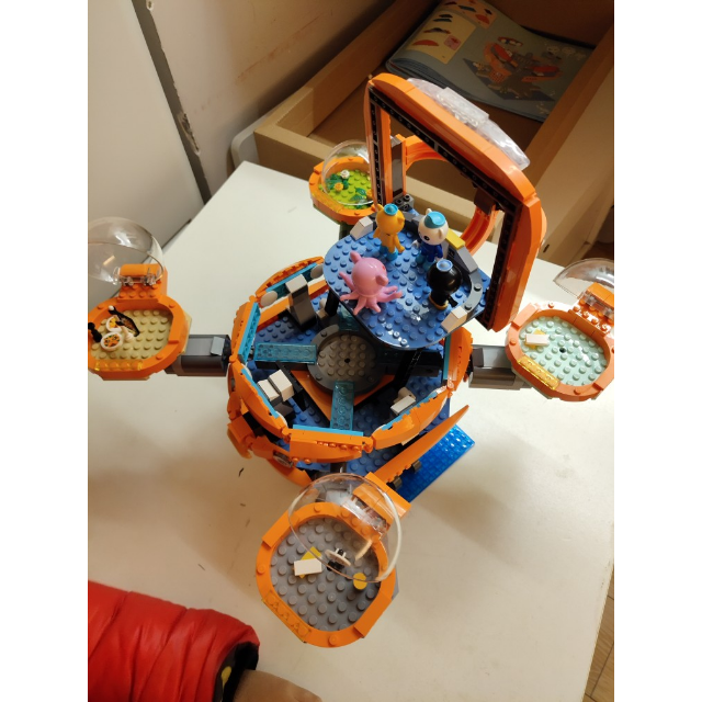 拼装章鱼堡舰艇套装8兼容乐高男孩子女孩儿童益智玩具 马蹄蟹艇3707