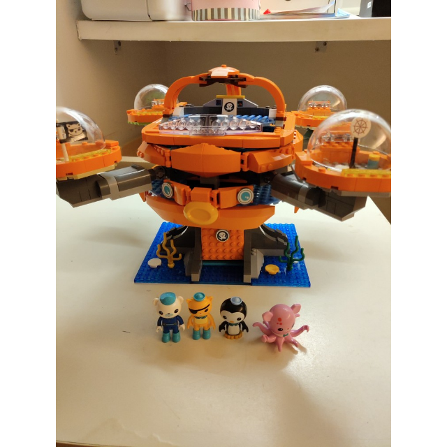 启蒙积木海底小纵队拼装启蒙章鱼堡舰艇套装8兼容乐高男孩子女孩儿童