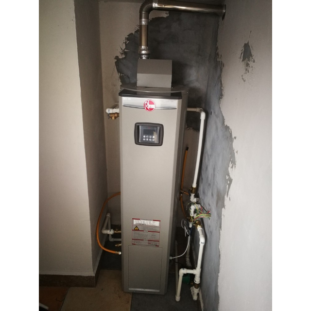 瑞美rheem恒温燃气热水器家用商用中央热水150升落地容积储水式室内强