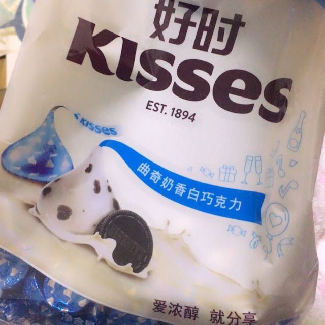 好时kisses曲奇奶香白巧克力500g